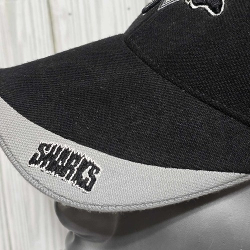 Cappello uomo San Jose Sharks NHL Twins Enterprise cinturino berretto posteriore NOS etichette vintage - Foto 8 di 12