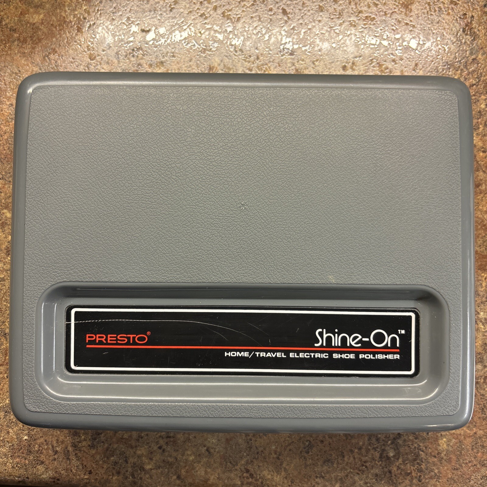 Vintage Presto Shine-On Home/Travel Electric Shoe Polisher Tested. (B1)