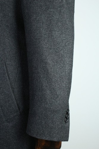 SUITSUPPLY Grey Flannel WOOL & CASHMERE Overcoat Jacket 50IT 40US/UK - Picture 10 of 15