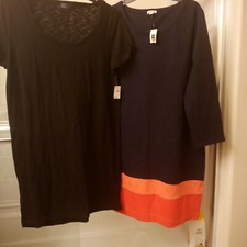 2 gap xl dresses nwt black navy colorblck new