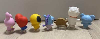BT21 Mascot Figure Set of 7 BTS Japan limited Narabun desu