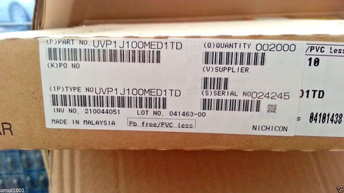 NEW NICHICON UVP BIPOLAR 10UF 63V HQ CAPS For Audio !! 25pcs! - Picture 4 of 4