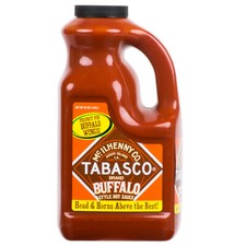 TABASCO 64 oz Buffalo Style Hot Sauce 1/2 Gal.