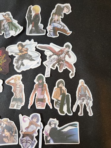 25 Pcs Tv Anime Attack On Titan Laptop Bottle Craft Vinyl Wall Decal Sticker Set - Picture 4 of 5