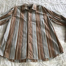 Express Herren Hemd Größe L Knopfleiste Langarm gestreift