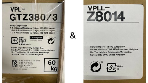 Sony VPLGTZ380 SXRD 4K Laser Projector 
