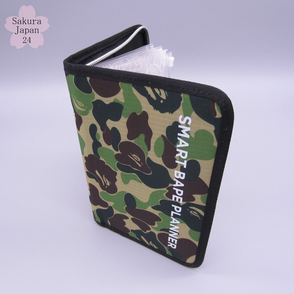 BAPE A Bathing Ape Camo Passport Holder Wallet Multi Storage Pouch