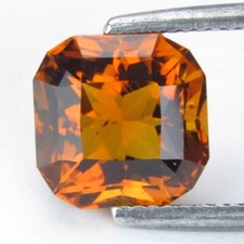 4.85Cts Natural Fantastic Radiant Cut Citrine 10mm Loose Gemstone