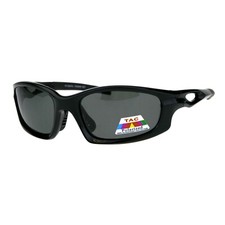 TAC Polarized Sunglasses Mens Oval Rectangular Sports Wrap Around Shades