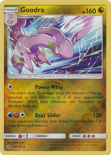 Pokemon Guardians Rising Goodra Rare Reverse Holo 96/145