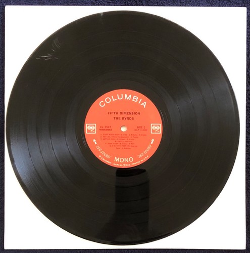 THE BYRDS : FIFTH DIMENSION - 1966 LP CL 2549 (no original jacket) - Fast Ship - Picture 3 of 4