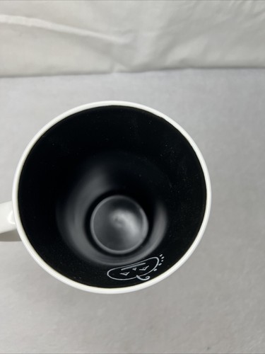 Starbucks Coffee Cup Mug 14 Oz Halloween Tall Black White Trick Treat 2007 - Picture 6 of 7