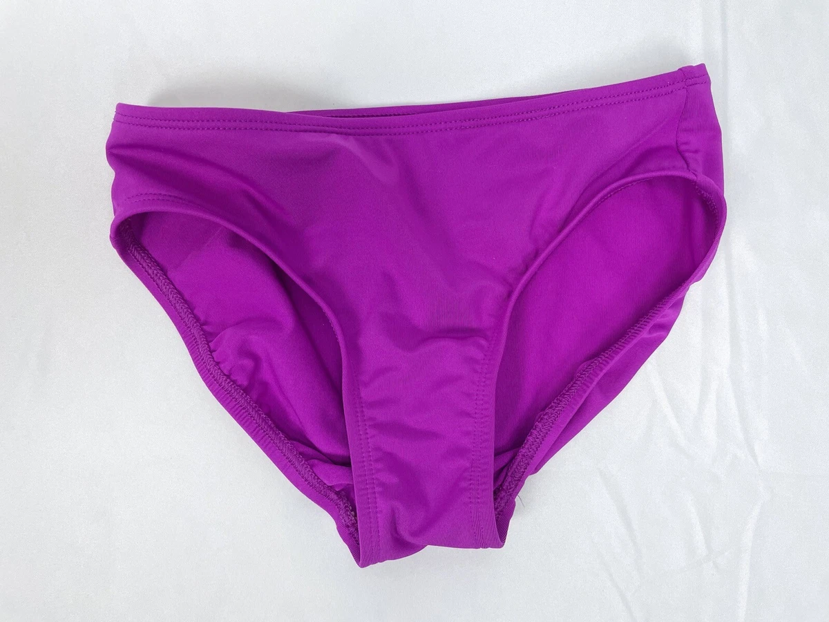 Lands' End Girl Size 8S Violet Purple Bikini Bottoms Swim