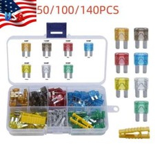 30-140pcs Car 30A 25A 20A 15A 10A 7.5A 5A ATR Micro2 Blade Fuses Kit