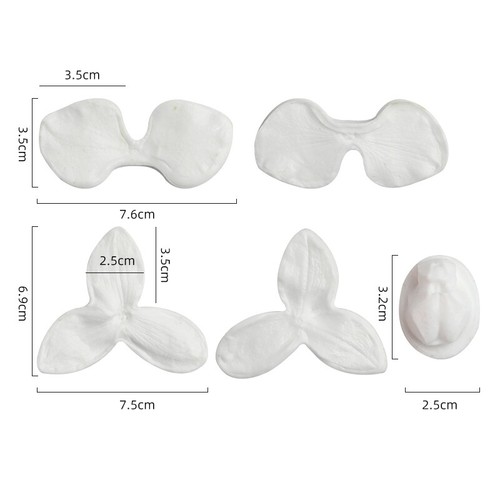 Stampo silicone fondente orchidea farfalla petali stampo plastica fai da te artigianato - Foto 4 di 5