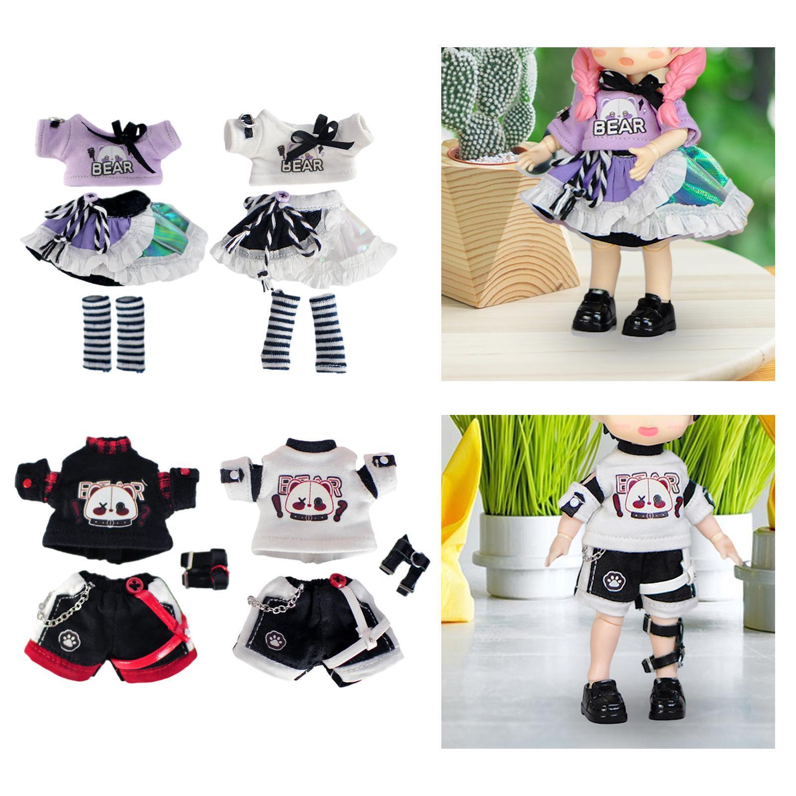 1/12 Doll Clothes Dress up Cute Kids Toy for Ob11 Dolls Baby Doll