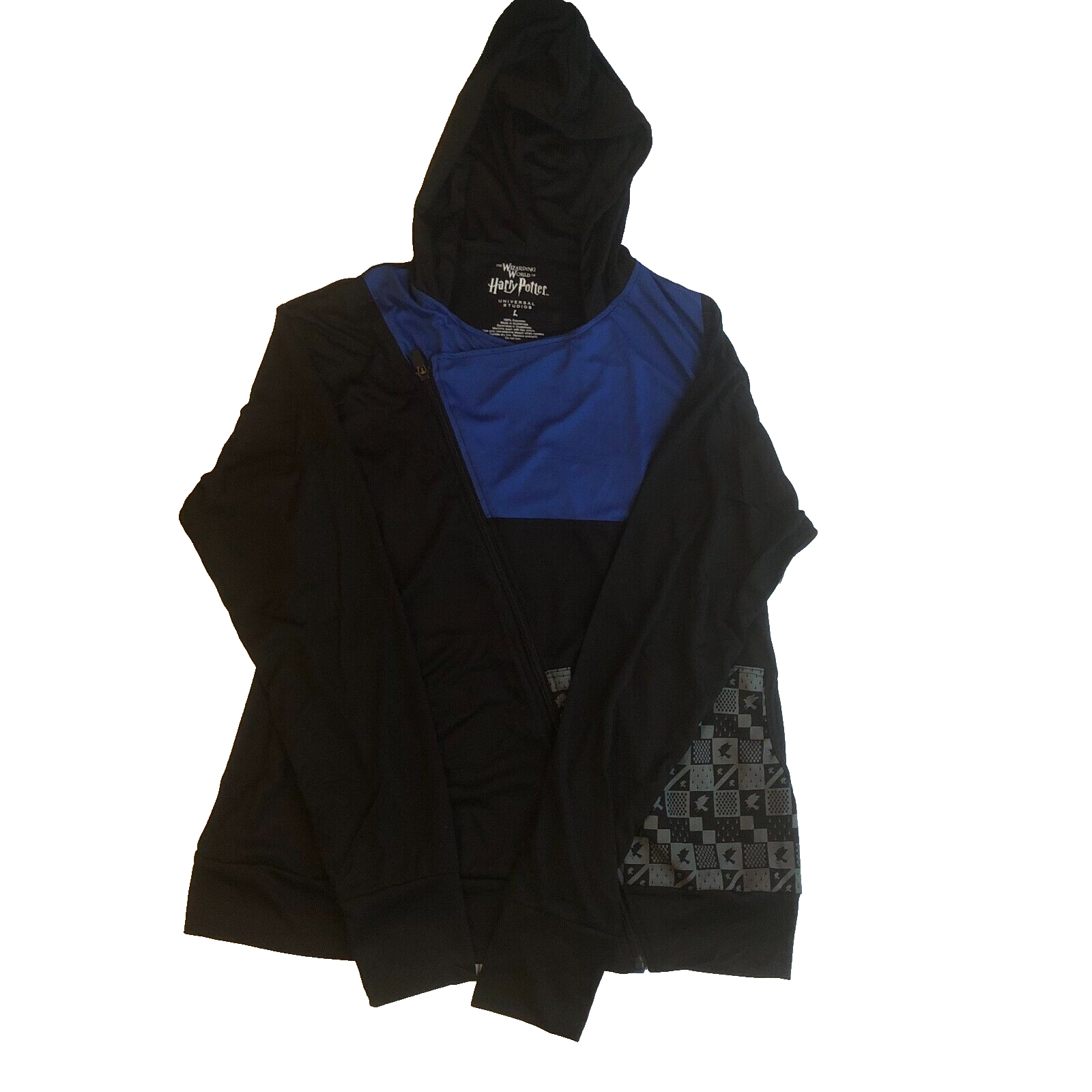 Harry Potter Hoodie Ravenclaw Universal studios Zip Up L "FREE SHIP" eBay