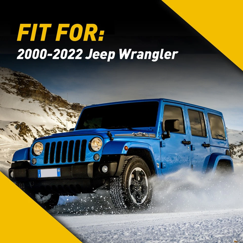 Limpiaparabrisas delantero trasero para Jeep Wrangler 2000-2022 15"/ 15"/ 14" EOU Foto 2 de 4