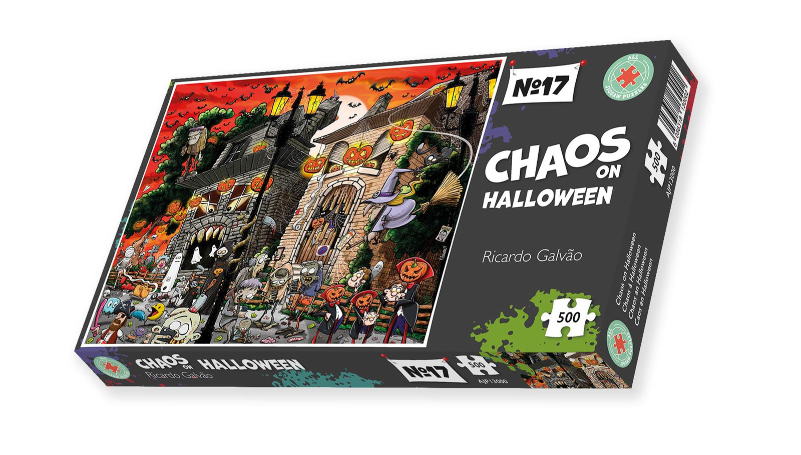 Chaos on Halloween  500 Piece Jigsaw Puzzles