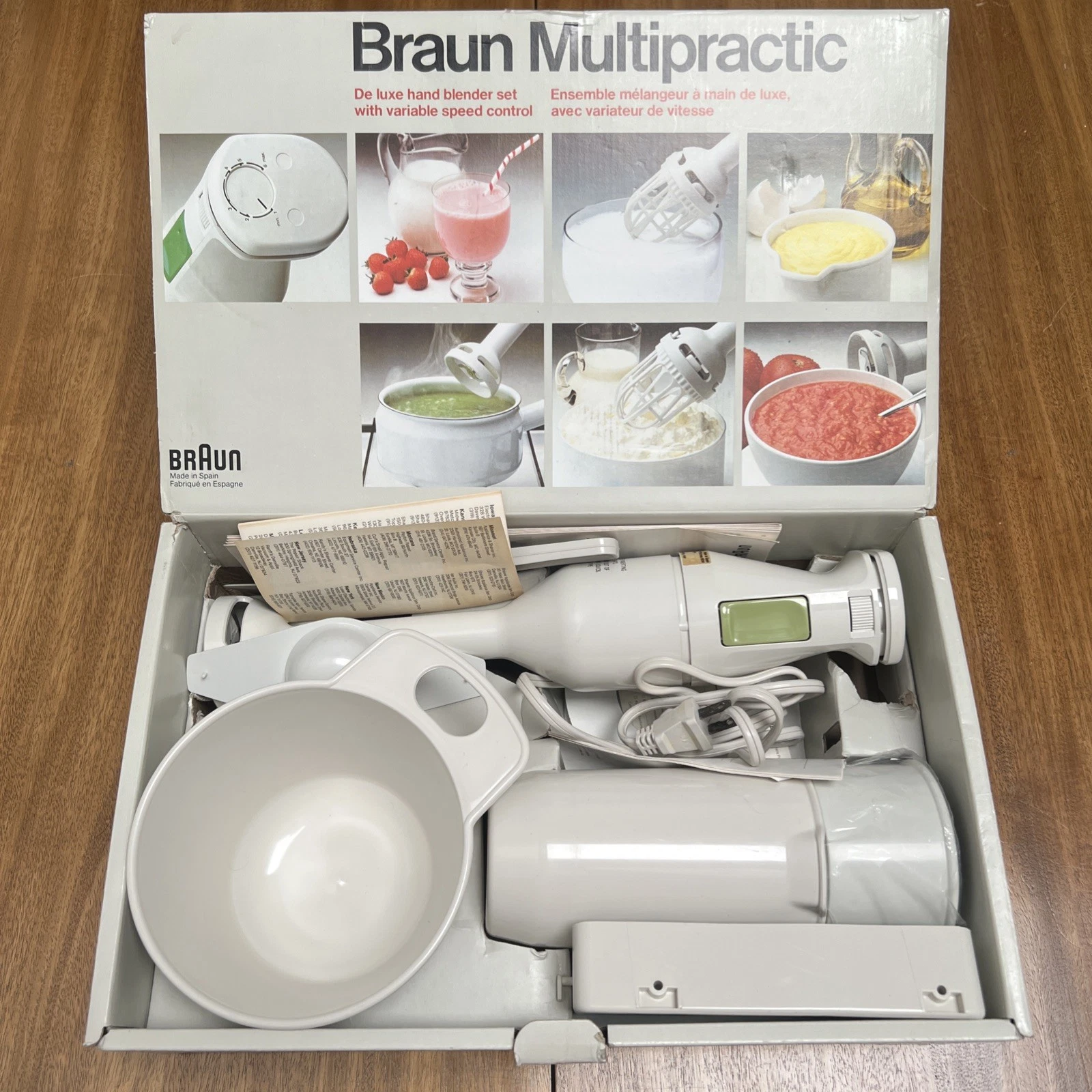 Braun Multipractic MR7 Hand Blender De Luxe Hand Blender Set New Open Box Tested
Opens in a new wind