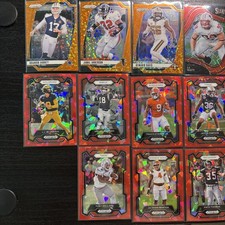 2024/25 Panini Prizm Red Cracked Ice Lot with Inserts; Set Builder- 19 Cards!