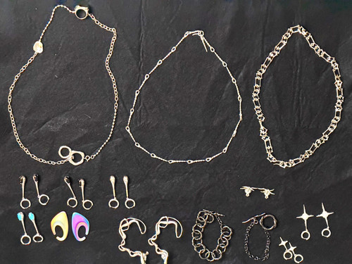 Brand new Sliver Fashion Jewelry Mixed Lot 4pc with display case
