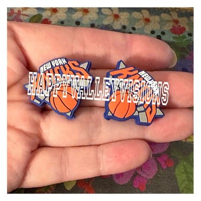 2 Pce NEW YORK Basketball Team Silicone Focal Beads DIY Jewelry Pens+ NEW