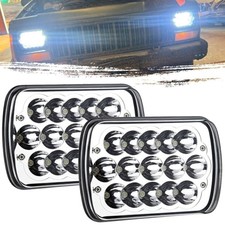 H6054 LED Headlights, 2Pcs Rectangular 5x7 7x6 LED Headlight Hi/Low Sealed