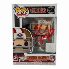 Christian McCaffrey Signed Autographed Funko POP #250 Fanatics