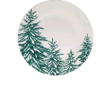 Royal Norfolk Evergreen Tree christmas 10.5 Inch Plates Set of 4