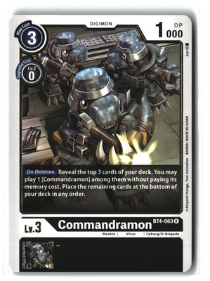 Great Legend #BT4-063 R Commandramon