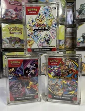 Pokemon Magnetic Booster Bundle Acrylic Case! Pokémon Card Protective Display!