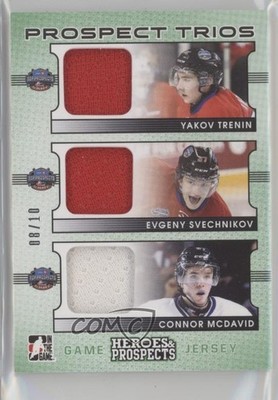 2014 ITG Heroes and Prospects Green 8/10 Connor McDavid Yakov Trenin #P3-10 ig4