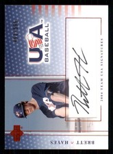 2004-05 USA Baseball National Team Signatures Black #22 Brett Hayes /595