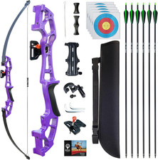 Recurve Bow and Arrow Set for Adults - 30Lb  40Lb Beginner Target Practice