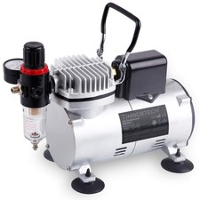 Timbertech Upgraded Basic Airbrush Compressor ABPST07, Quiet Powerful