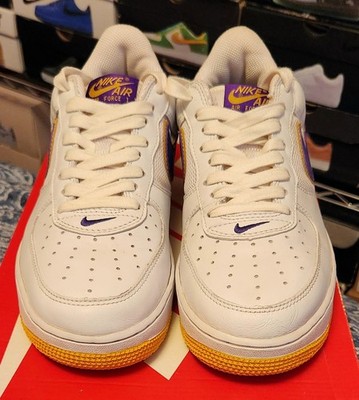 2004 Nike Air Force 1 Co.Jp 'L.A. Lakers' Men's 9 VERY RARE!! VNDS
