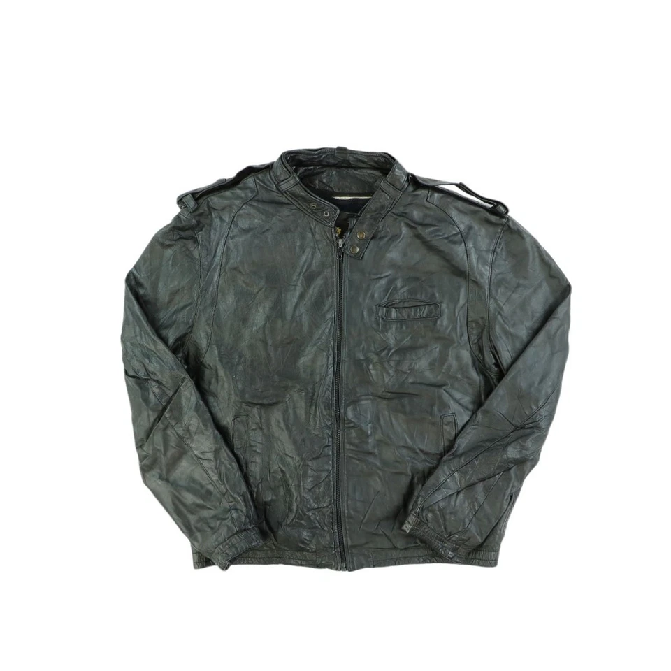 Fidelity Leather Jacket Fidelity Vintage Leather Jacket Black Size Large - Image 2 of 3