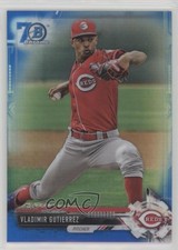 2017 Bowman Draft Chrome Blue Refractor 70th Anniversary Vladimir Gutierrez 0a3