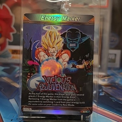Dagon Ball Super Kartenspiel ENERGY MARKER M-25 Vicious Rejuvenation Sealed