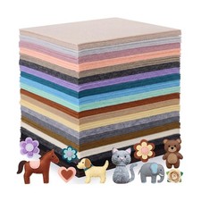 Tegeme 100 Pcs 8 x 12 Inches Felt Fabric Thin Soft Sheet 20 Colors ... Fast Ship