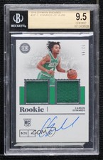2019 Encased Rookie Jersey Dual 32/99 Carsen Edwards BGS 9.5 GEM MINT Auto pq5