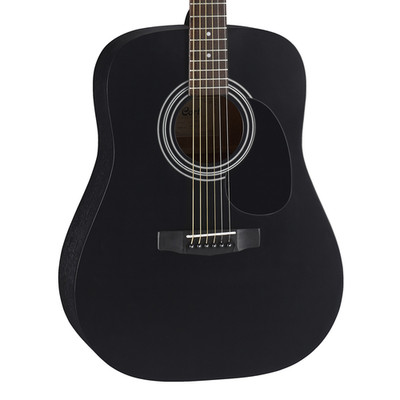 Cort AD810 Dreadnought Acoustic Guitar - Black Satin - Open Box