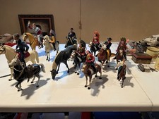VINTAGE 1960's PLASTIC COWBOYS AND INDIANS