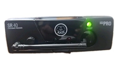AKG WMS 40 Mini Pro SR40/HT40 Wireless Mic System Tested Perfect condition!