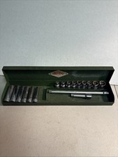 S - K 14 Drive Socket Set With 15 Sockets Original Case 2extensions S - K 14 Drive Socket Set With 15 Sockets Original Case 2extensions