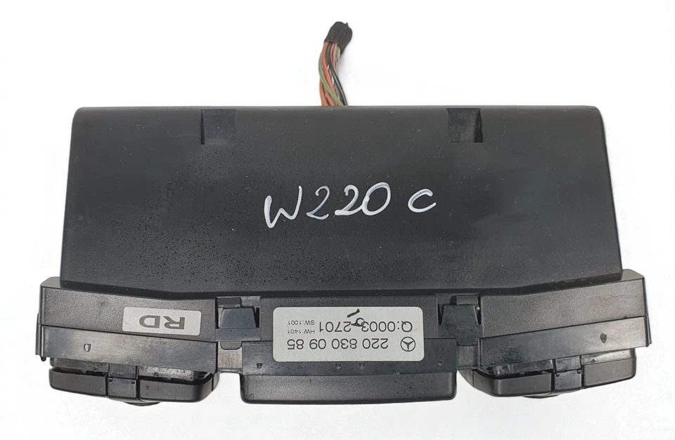 00-06 Mercedes W220 S55 CL55 AMG AC A/C Heater Climate Control 2208300985 OEM - Image 2 of 4