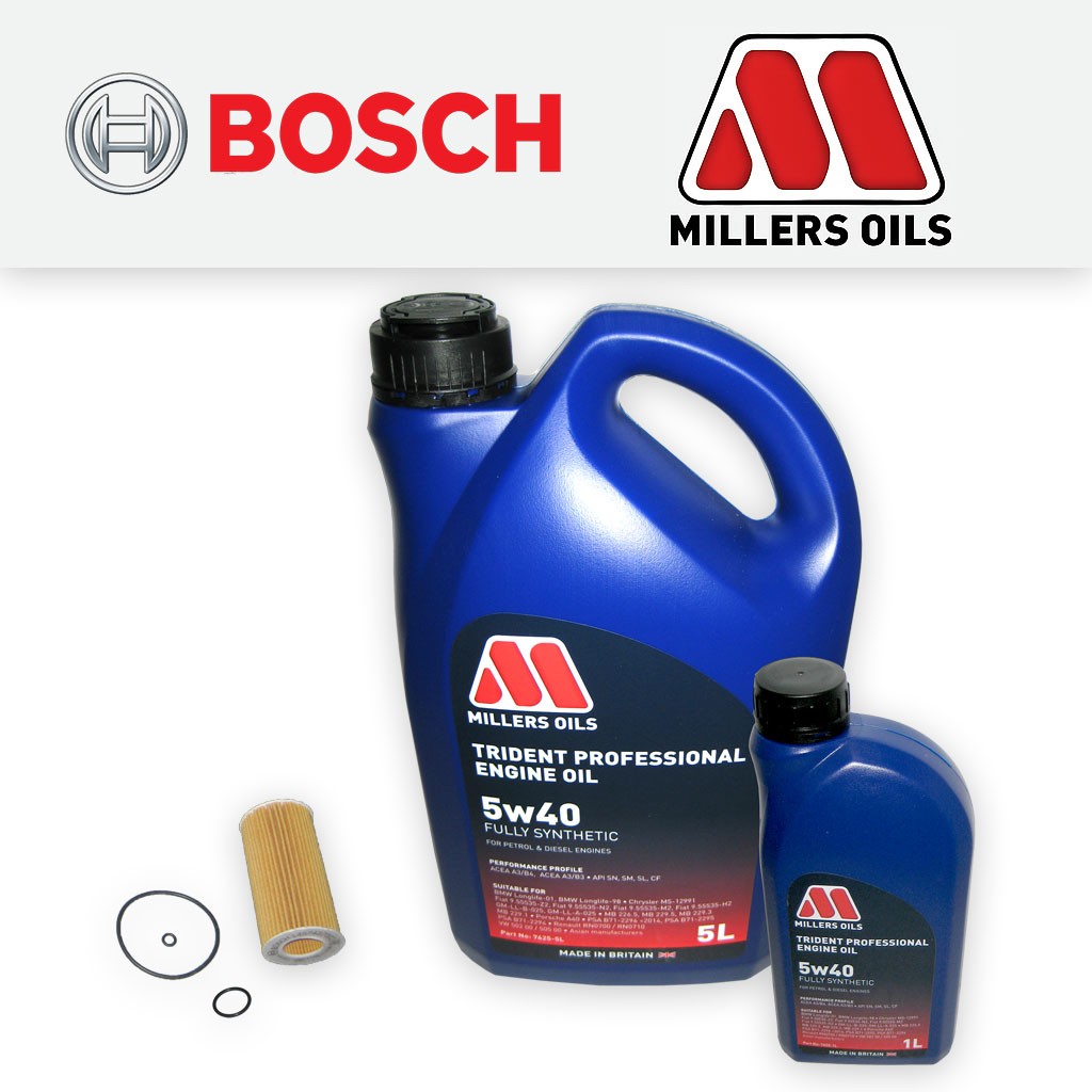 SERVICE KIT for VAUXHALL VECTRA C 2.2 DTI OIL FILTER +6L MILLERS OIL (2002-2008)