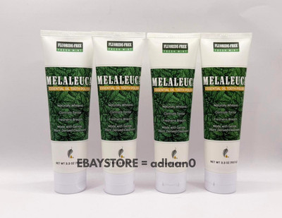 Melaleuca Exceed Tooth Polish Fluoride Free Fresh Mint 3.8oz Oral Care X4