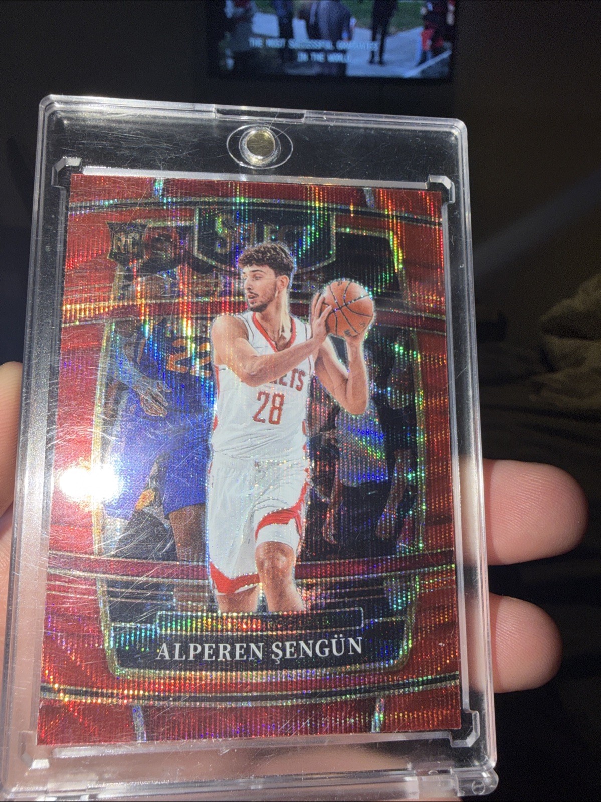 2021-22 Panini Select - Concourse Alperen Sengun #19 Red Wave Prizm (RC)